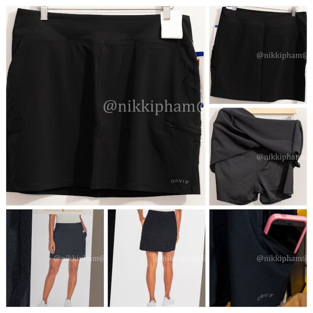 Orvis ladies tech skort black - Picture 1 of 7